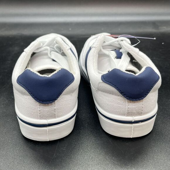 Beverly Hills Polo Club boys canvas sneaker size 12 white blue BH89181 - Picture 4 of 9